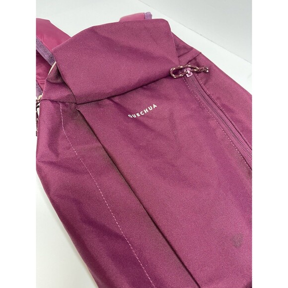 Quechua Decathlon 10L Dark Purple Backpack 14x10" Zip Up FLAW - Picture 3 of 7